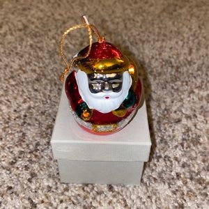 Vintage Avon Silver Metal Santa 1980’s